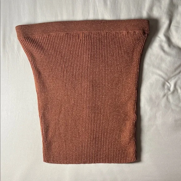 Camila Coelho Brown Metallic Thread Mini Skirt - Picture 3 of 5